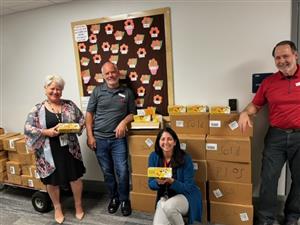 Staples donation