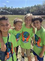 Students wearing Peace Day T-shirts