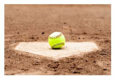  Softball stock image