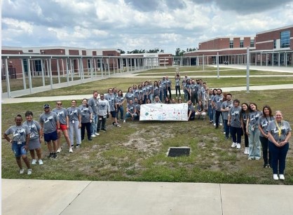  PCHS Teachers in their Parrish A shirts