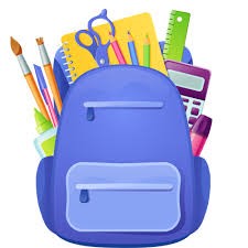  backpack with school supplies